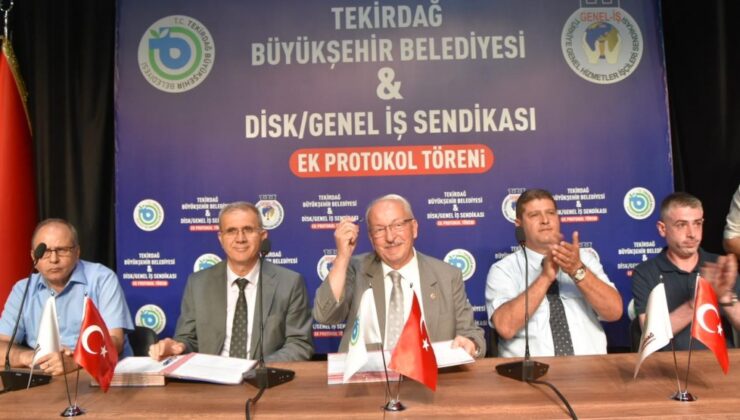 BÜYÜKŞEHİR BELEDİYESİNDE İMZALAR ATILDI