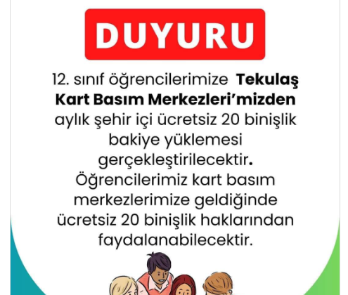 BÜYÜKŞEHİRDEN 12. SINIFLARA KIYAK