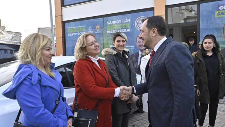 CÜNEYT YÜKSEL’E ŞARKÖYDE YOĞUN İLGİ