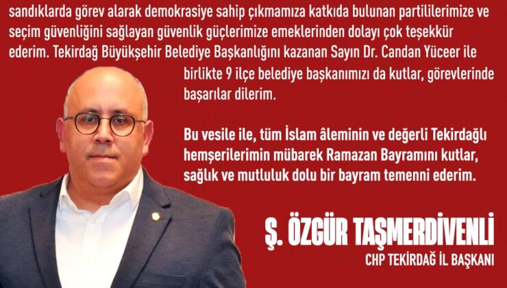 CHP İL BAŞKANLIĞI BAYRAM KUTLAMASI