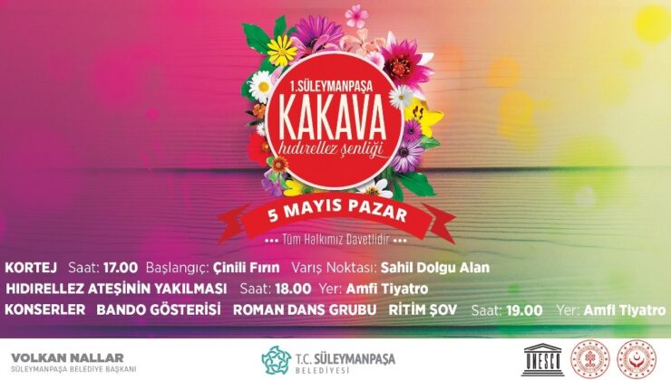 SÜLEYMANPAŞA’DA KAKAVA HIDRELLEZ ŞENLİĞİ