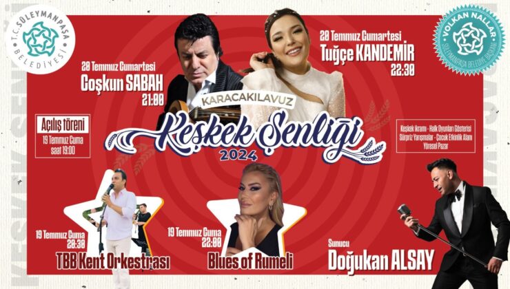 KEŞKEK FESTİVALİNE O SANATÇILAR GELECEK