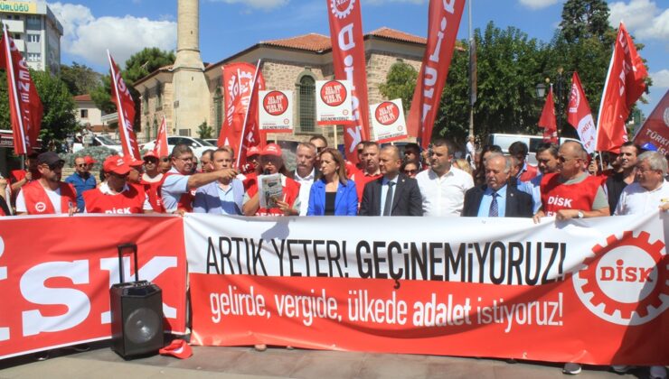 DİSK GEÇİNEMİYORUZ EYLEMİ YAPTI