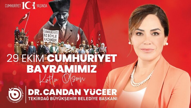 BAŞKAN DR. CANDAN YÜCEER’İN 29 EKİM CUMHURİYET BAYRAMI MESAJI
