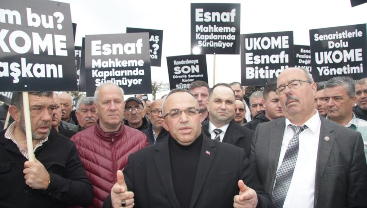 ŞOFÖR ESNAFINDAN UKOMEYE PROTESTO