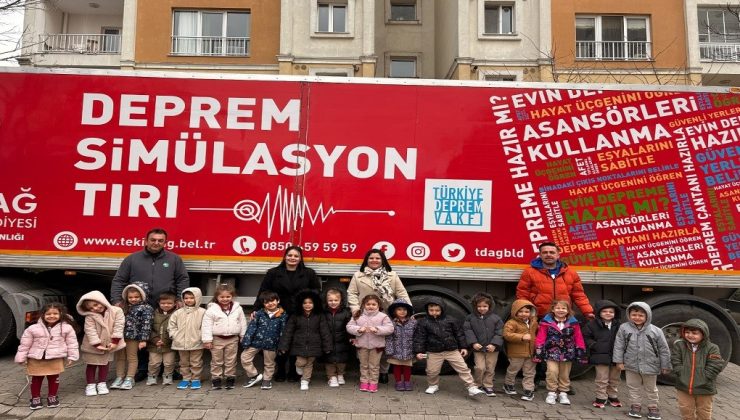 DEPREM SİMÜLASYON TIRINDA 460 BİN KİŞİYE EĞİTİM