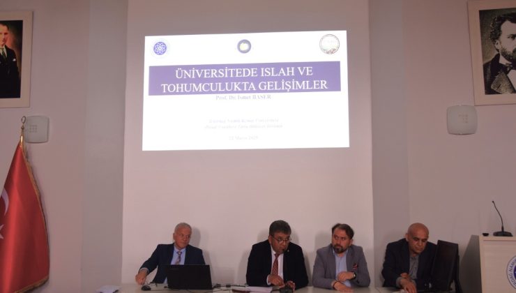 “TRAKYA’ DA YERLİ VE MİLLİ TOHUMCULUĞUN GELİŞİMİ VE BAŞARISI” KONUŞULDU