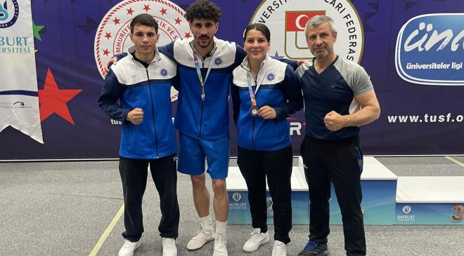 TEKİRDAĞ NKÜ SPORCULARI BOKS ŞAMPİYONASINDA MADALYA KAZANDI