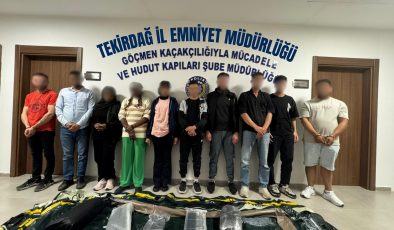 8 DÜZENSİZ GÖÇMEN YAKALANDI