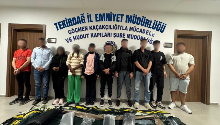 8 DÜZENSİZ GÖÇMEN YAKALANDI