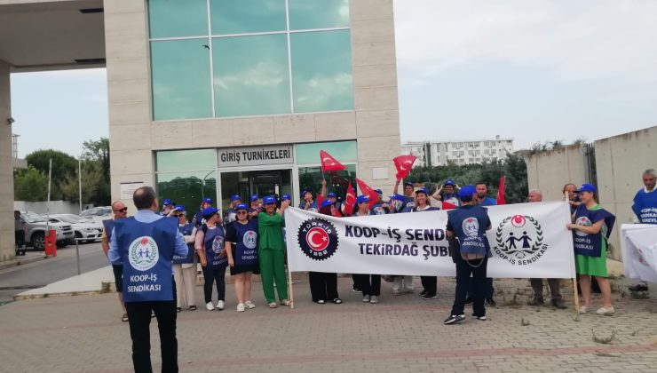İŞÇİLER HAYKIRDI “SADAKA DEĞİL HAKKIMIZI İSTİYORUZ”