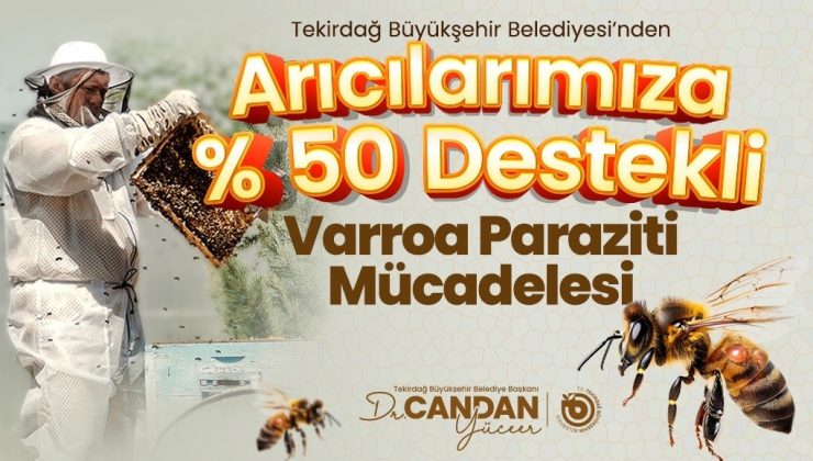 BÜYÜKŞEHİR’DEN, ARICILIĞI TEHDİT EDEN PARAZİT İLE MÜCADELE PROJESİ