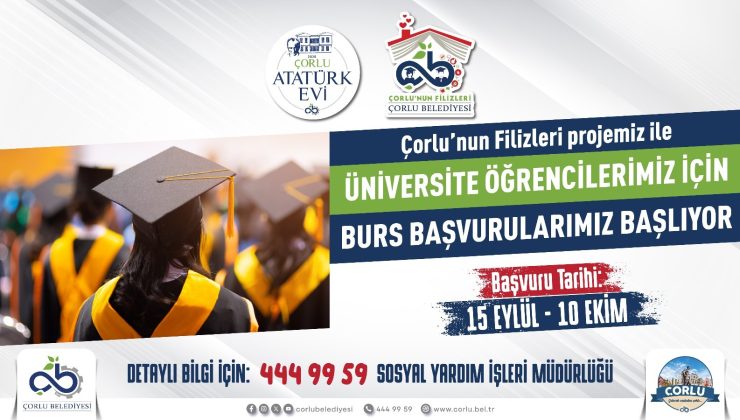 Çorlu Belediyesinden Üniversite Öğrencilerine Karşılıksız 4,5 Milyon TL Burs