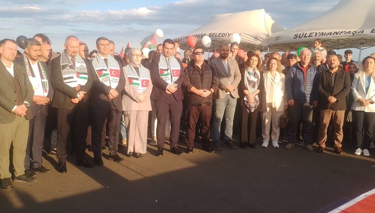 FİLİSTİN’E TEKİRDAĞ’DAN DESTEK