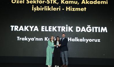 Sürdürülebilirlik Akademisi’nden TREDAŞ’a “İş Birliği” Ödülü