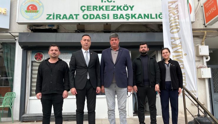 Tekirdağ Baro Başkanı Gürcün’den Çerkezköy Esnaf ve Meslek Odalarına Ziyaret
