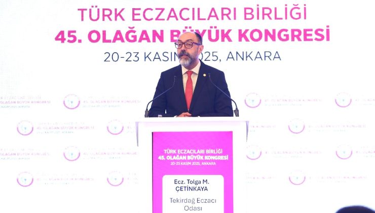 TOLGA ÇETİNKAYA TÜRK ECZACILAR BİRLİĞİ SAYMANI OLUYOR