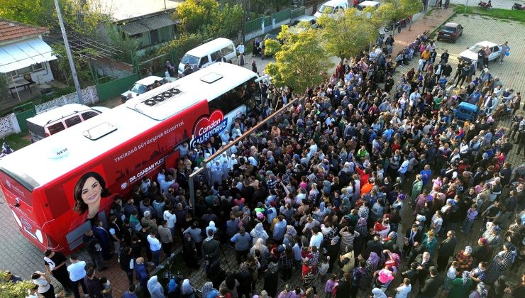 BÜYÜKŞEHİR’DEN UMRE YOLCULARINA ULAŞIM DESTEĞİ