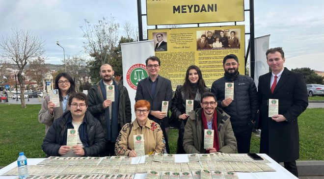 Tekirdağ Barosu’ndan 10 Aralık İnsan Hakları Günü Etkinliği: Stand Açıldı, Broşür Dağıtıldı