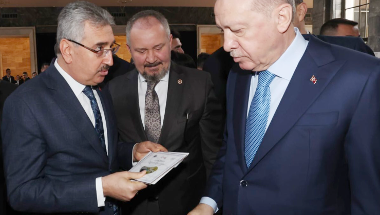 ERDOĞAN REKTÖR ŞAHİN’İ KABUL ETTİ