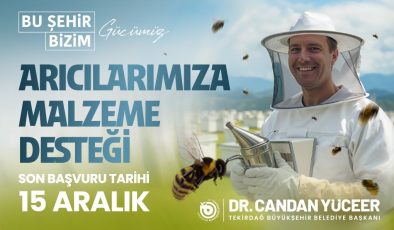 BÜYÜKŞEHİR’DEN ARICILARA MALZEME DESTEĞİ