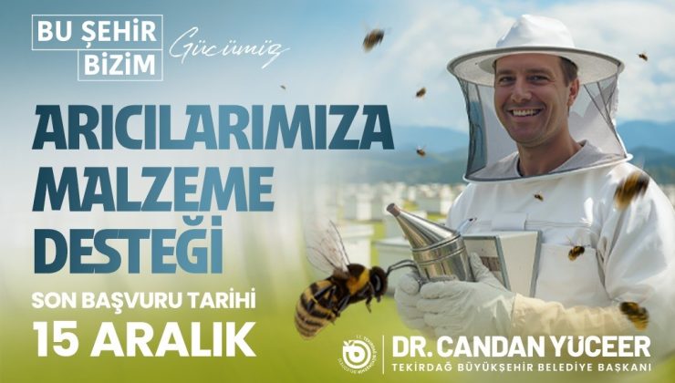 BÜYÜKŞEHİR’DEN ARICILARA MALZEME DESTEĞİ