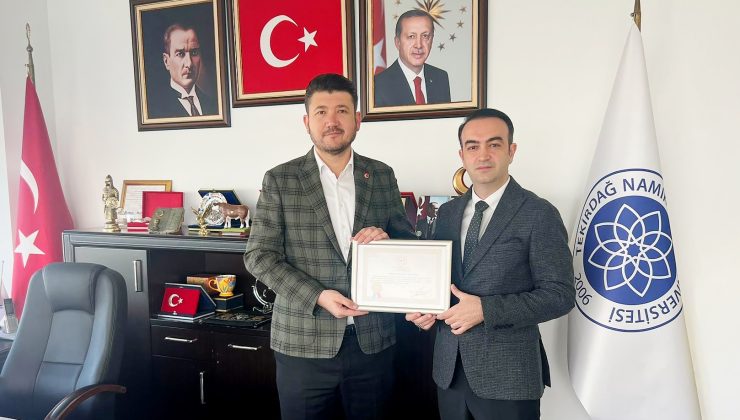 TEKİRDAĞ NKÜ’YE “BESLENME DOSTU VE FİZİKSEL AKTİVİTEYİ DESTEKLEYEN İŞYERİ” BELGESİ