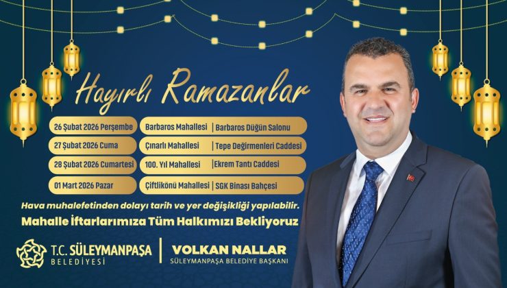 Halk Sofraları Mahalle İftarları Devam Ediyor