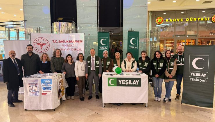 Yeşilay Tekirdağ Şubesi 9 Şubat Sigarayı Bırakma Gününde Stant Açtı