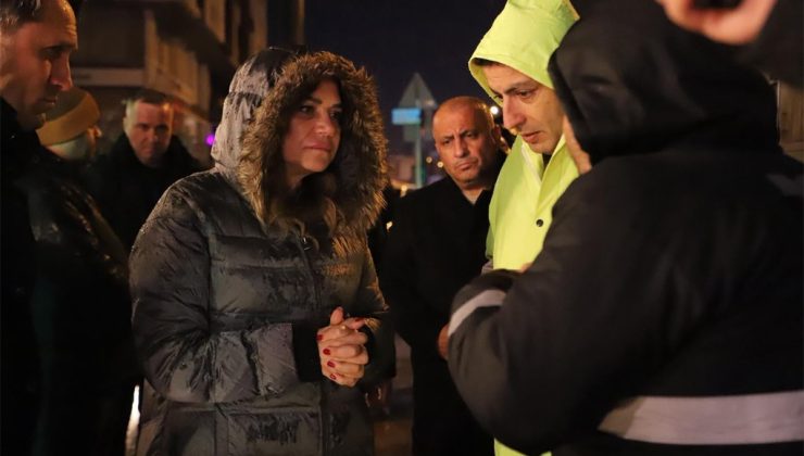 ÇORLU’DA ÇÖKME SONRASI GECE YARISI YOĞUN MESAİ