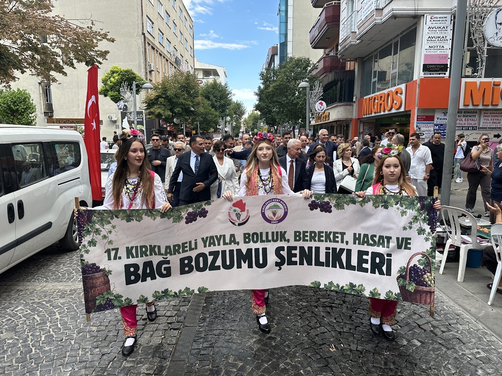 Kırklareli’nde Bağ Bozumu Coşkusu