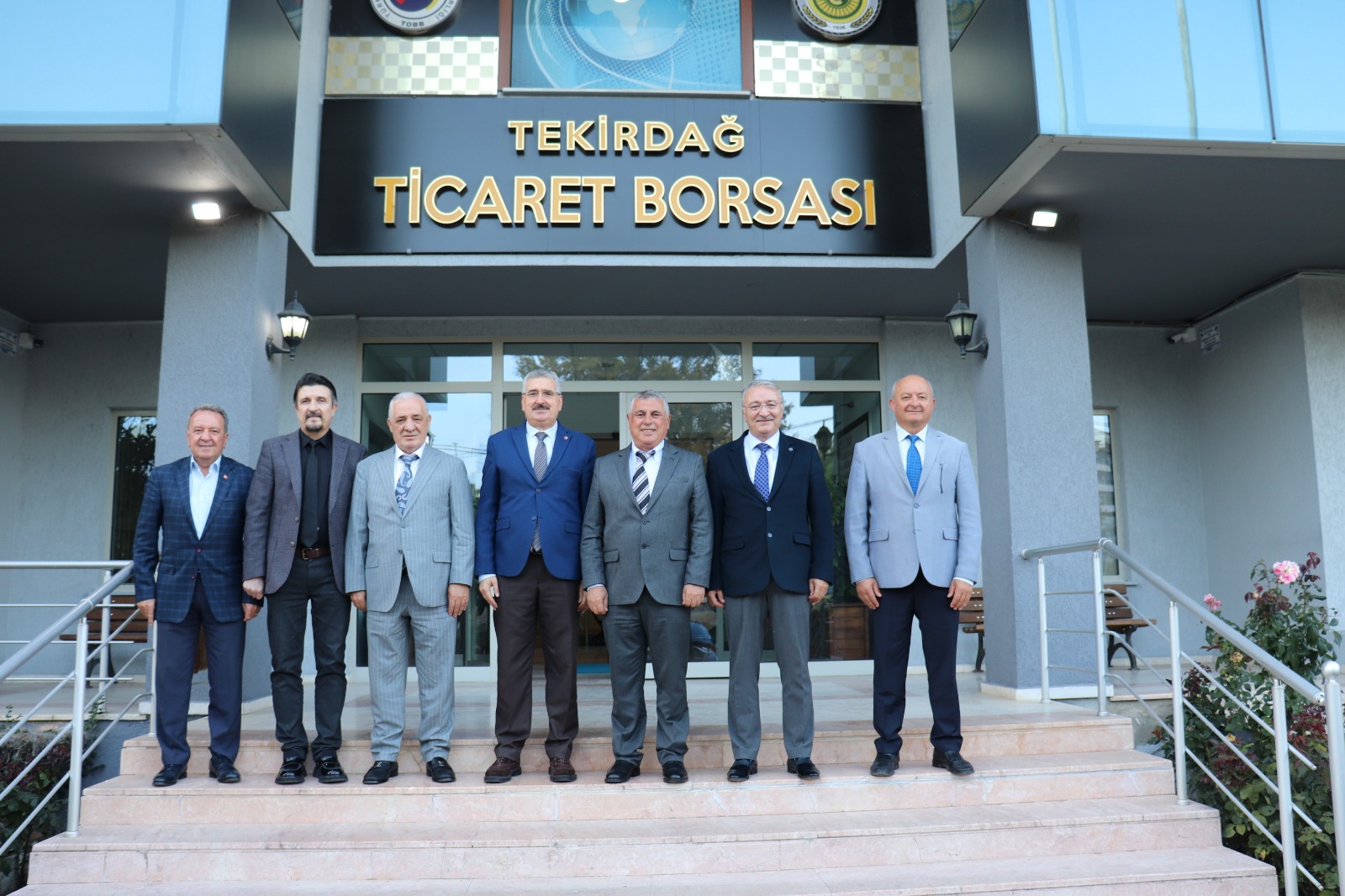 REKTÖR PROF. DR. MÜMİN ŞAHİN”DEN  TEKİRDAĞ TİCARET BORSASI’NA TEBRİK ZİYARETİ